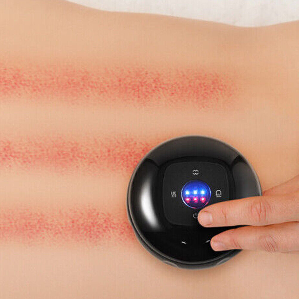 US 1-2 Pc Smart Electric Cupping Massage Suction Vacuum Scraping Therapy Machine