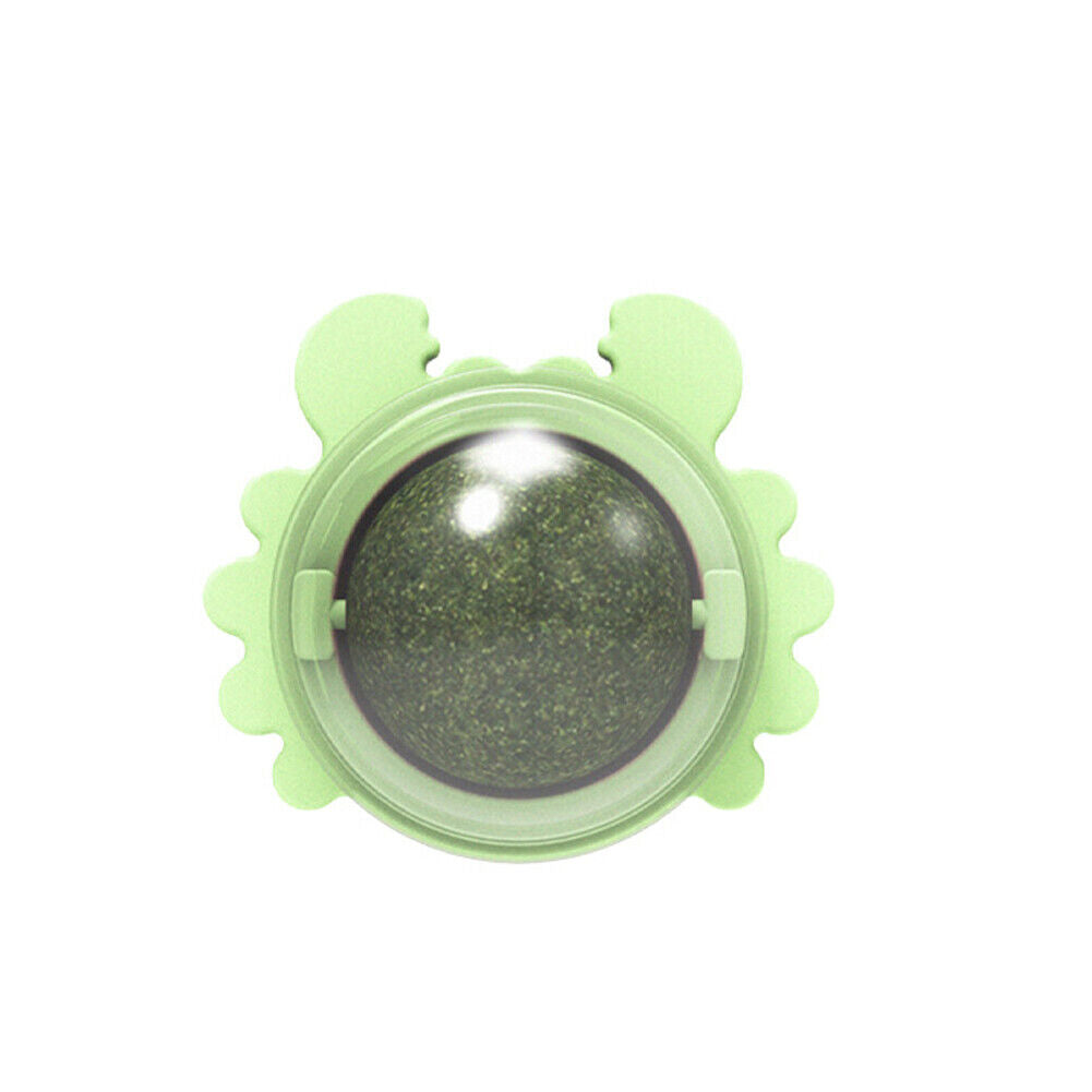 US 1-2 Pack Edible Cat Nip Ball Products Kitty Chew Rotatable Interactive Kitten