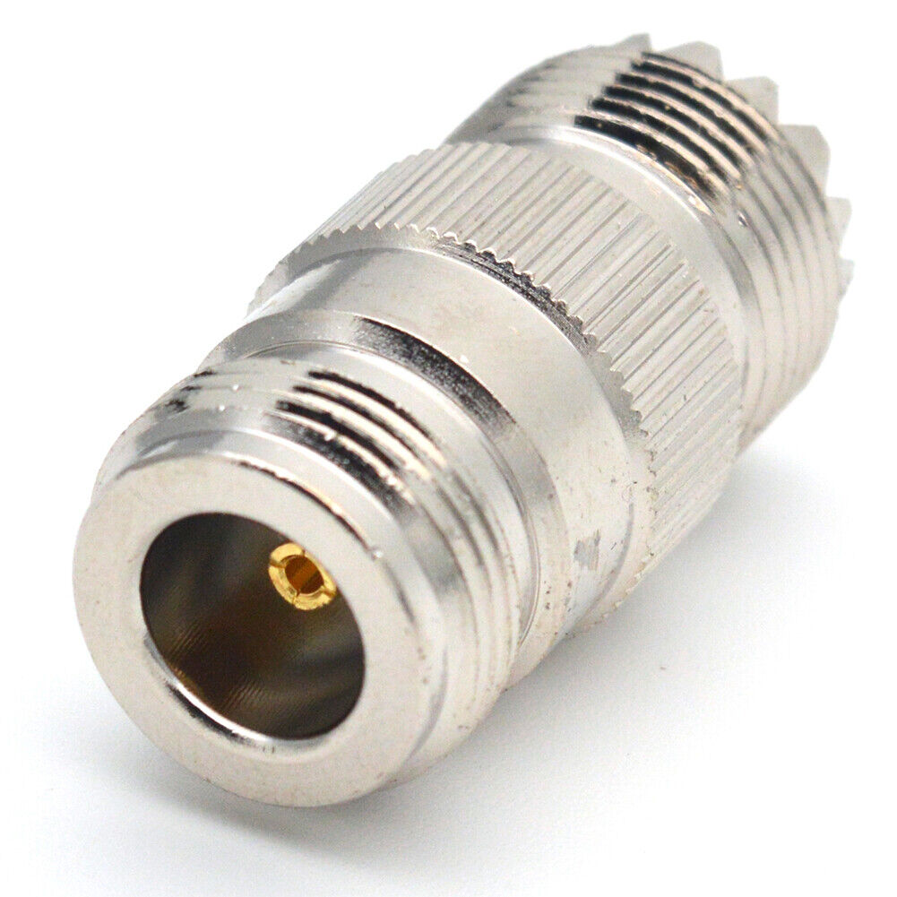 US N-Type Female Jack to SO-239 UHF Female Jack RF Adapter Barrel Connector