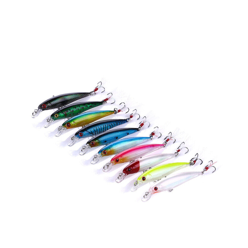 US 10-20 Pcs Mesmerizing Jerking Movement Casting Distance Jerkbaits