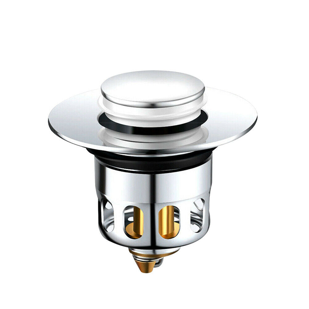 US 2~4 Pcs Stopper Anti-Clog Sink Strainer Universal Bathroom Pop Up Bounce Core