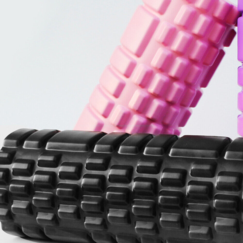 US 1-2 Pack High Density Hollow EVA Foam Roller Muscle Massage Recovery 13x5.5"