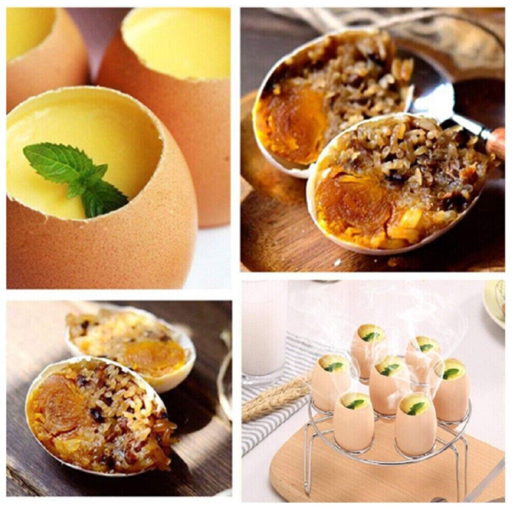 US 2-4 Pack Stainless Steel Egg Shell Opener Topper Cutter Cracker Knocker Tool