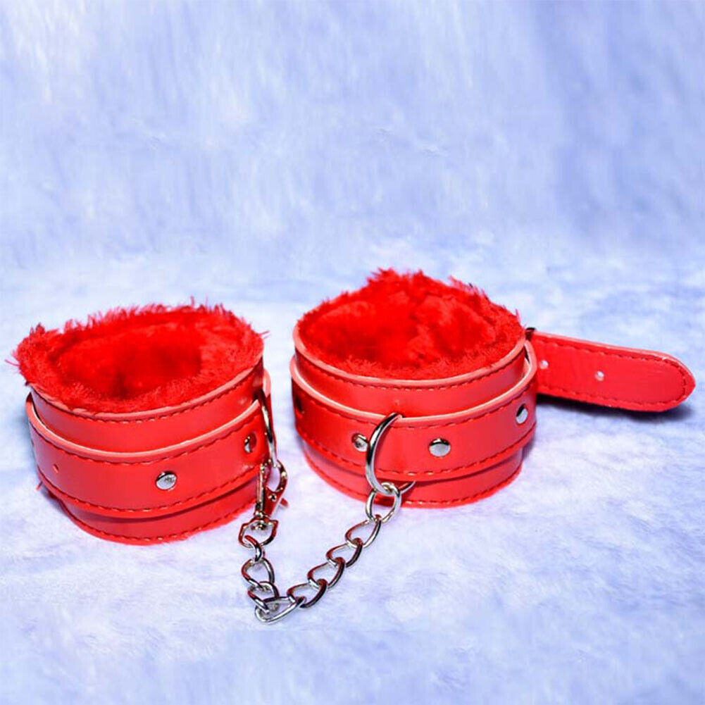 US 1-2 Pairs Couples Toy Bdsm Restraint Handcuffs Adjustable Bondage Wrist cuff