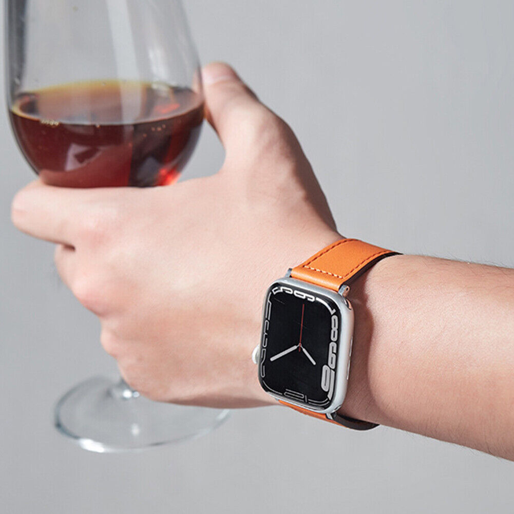 US Genuine Leather Band Strap for Apple Watch iWatch 2~5 38/40/41 42/44/45mm