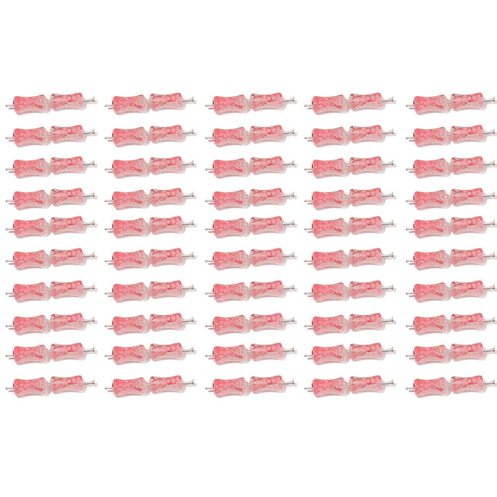 US 100-200 Pack Natural Jadeite Column Stone Beads Tube Bamboo Shape Jade Stone