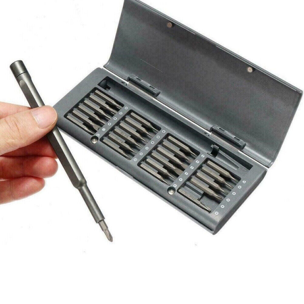 US 1-2 Set of 25-In-1 Precision Screwdriver Kit Aluminum Bit Repair Phones Fix