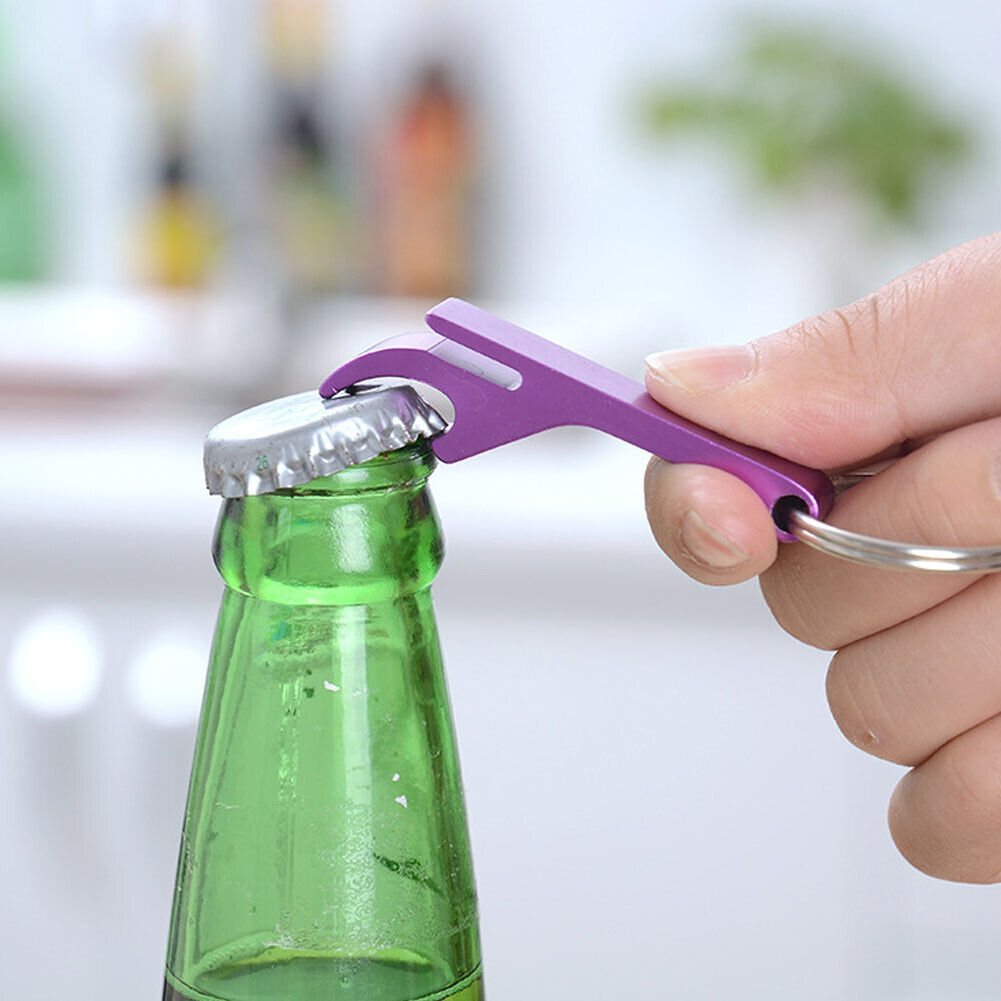 US 30-60 Pc Beer Bottle Opener Tools Key chain Metal Bar Claw Beverage Key Rings