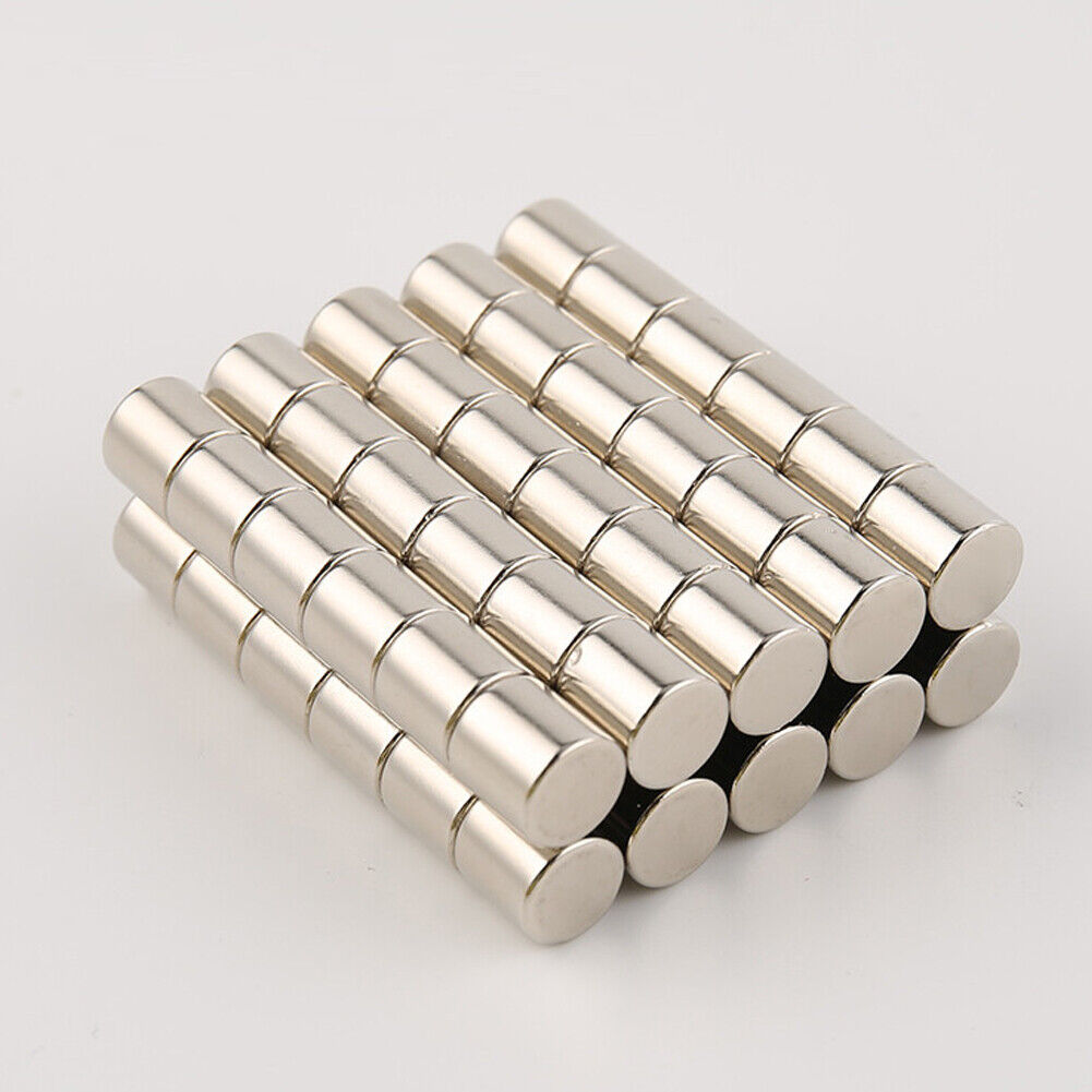US 30-60Pc 1/4 x 1/4 Inch Strong Neodymium Rare Earth Cylinder Magnets N48