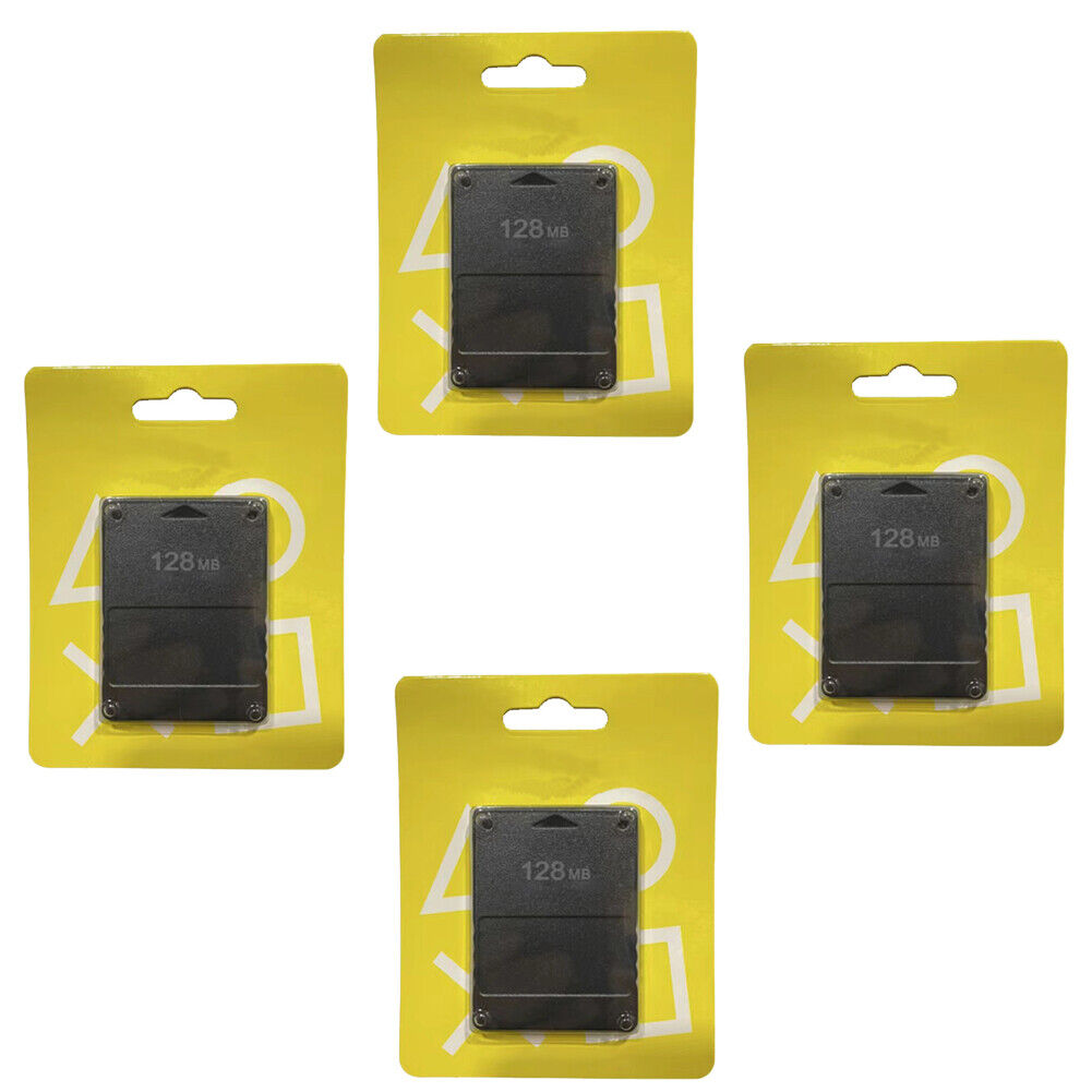US 2 Pack 128 MB Memory Card Data Card For Sony PS2 Game Console Accessories