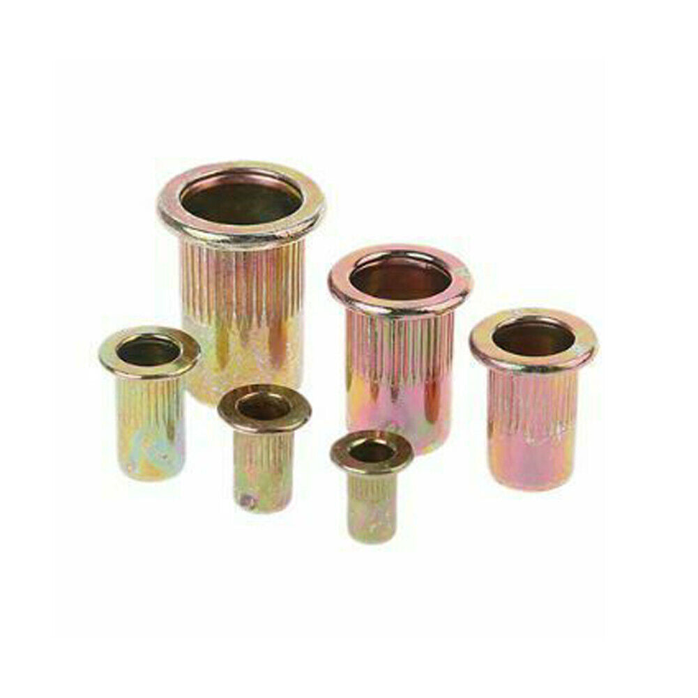 US 300-600 Pcs Zinc Steel Rivet Nut Kit Rivnut Nutsert Assort Metric+SAE