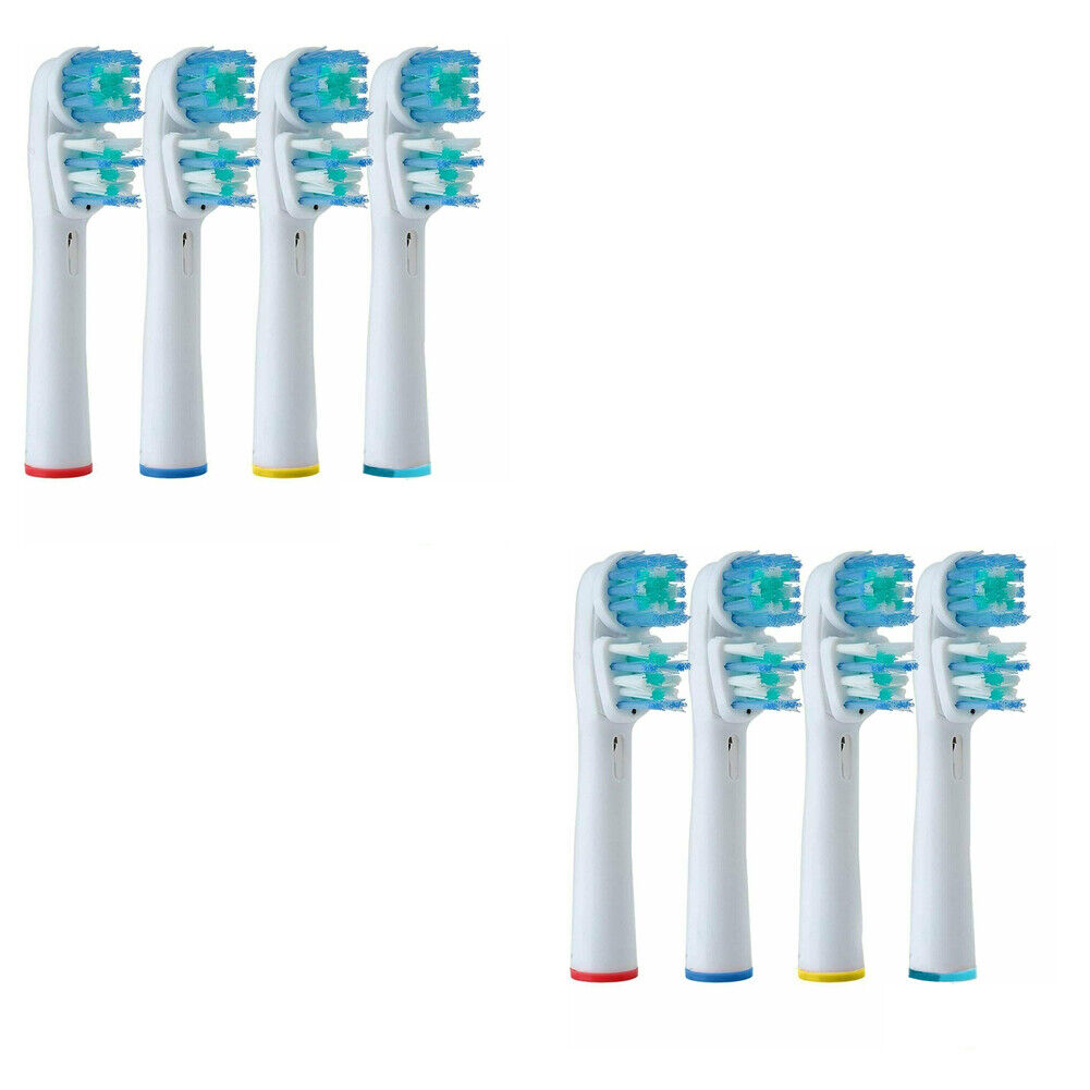 US 2-4 Pack Replacement Toothbrush Heads Compatible with Oral B Dual Clean