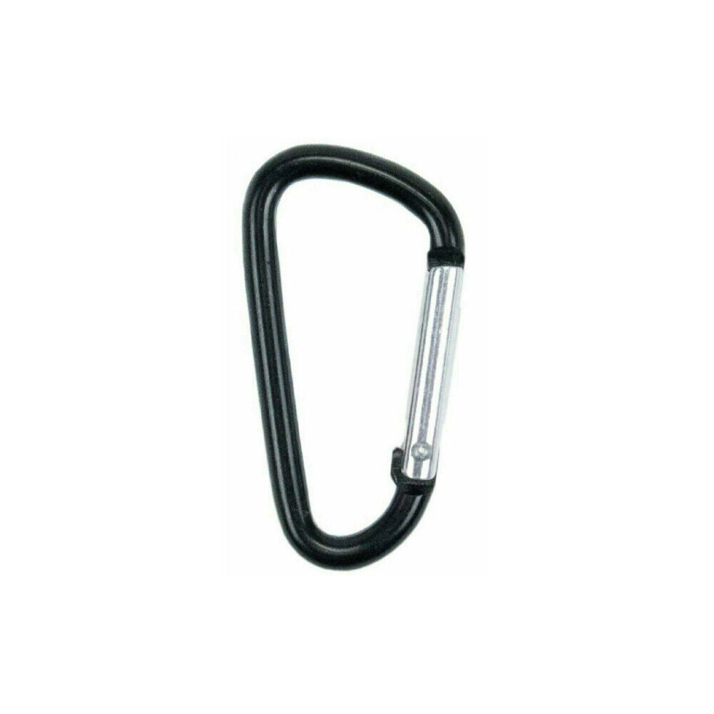 US 20-40 Pc D Shape Aluminum Carabiner Clips Spring Camping Snap Hook Keychain