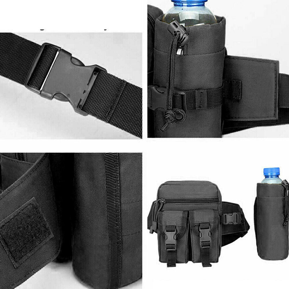 US Outdoor Utility Tactical Waist Fanny Pack Pouch Military Camping Belt Bag