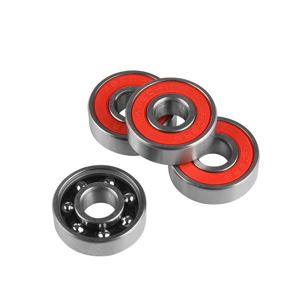 US 8-16 Pcs Skateboard Longboard Bearings PRECISION ABEC 9 BLACK SHIELD Size 608