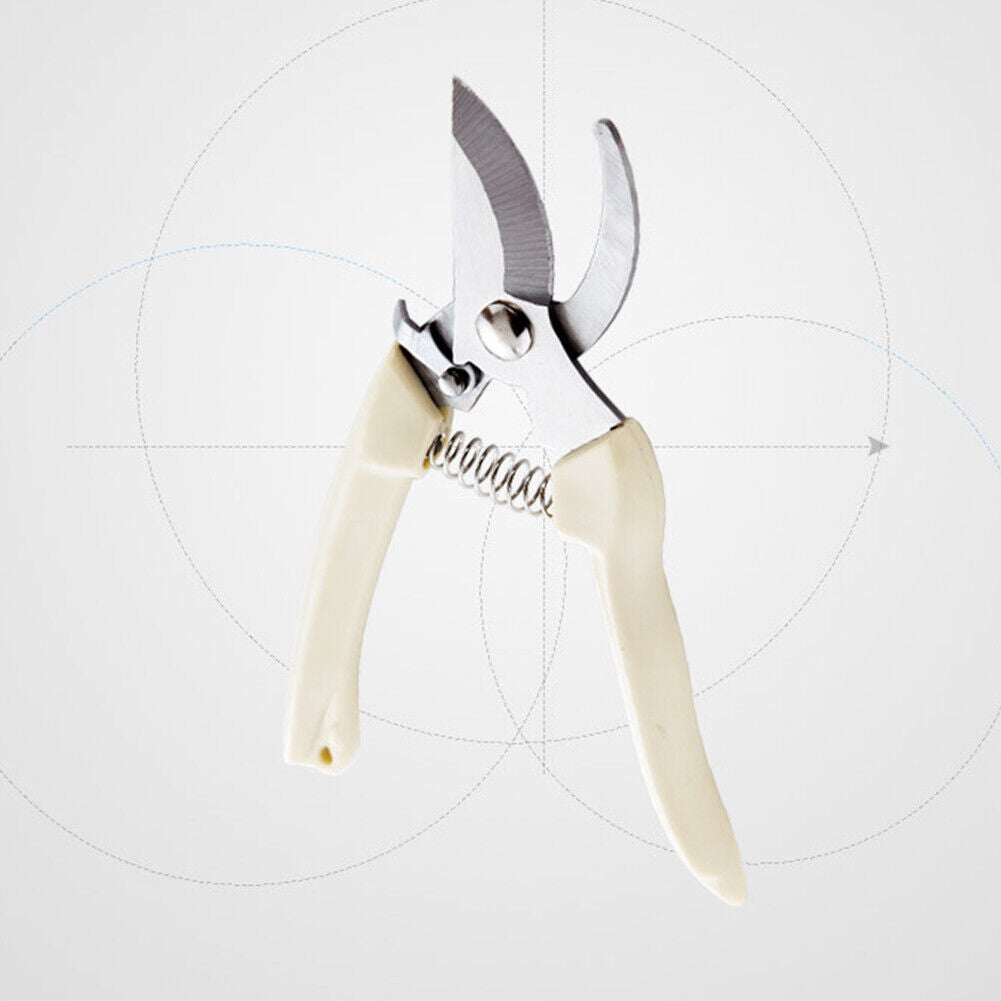US 1-2 Set of 2 Pcs Garden Pruning Shears Bypass Pruner Straight Blade Scissors