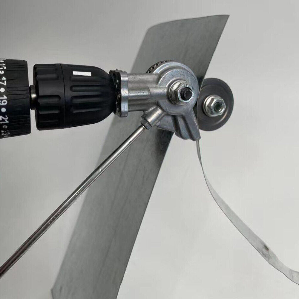 US 1-2 Pc Electric Drill Plate Cutter Sheet Metal Nibbler Precise Cutting Sheet