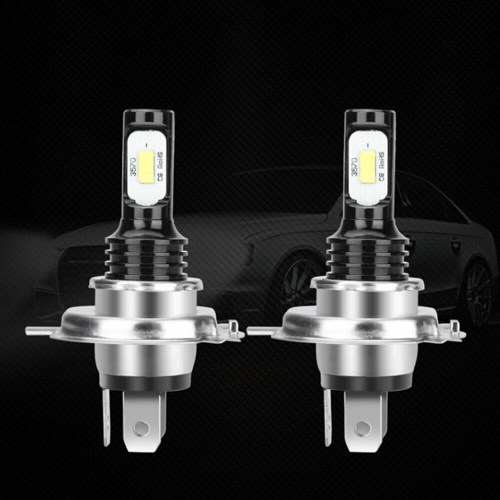 US 4-8 Pcs H4 LED Headlight Bulbs Cool Super Bright Wider Vision strong Beam Kit