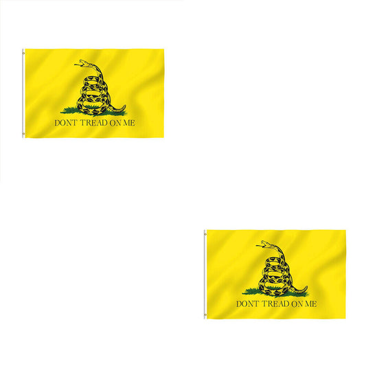 US 2-4 Pcs Don’t Tread on Me Gadsden Flag 3x5FT Outdoor Polyester Tea Party