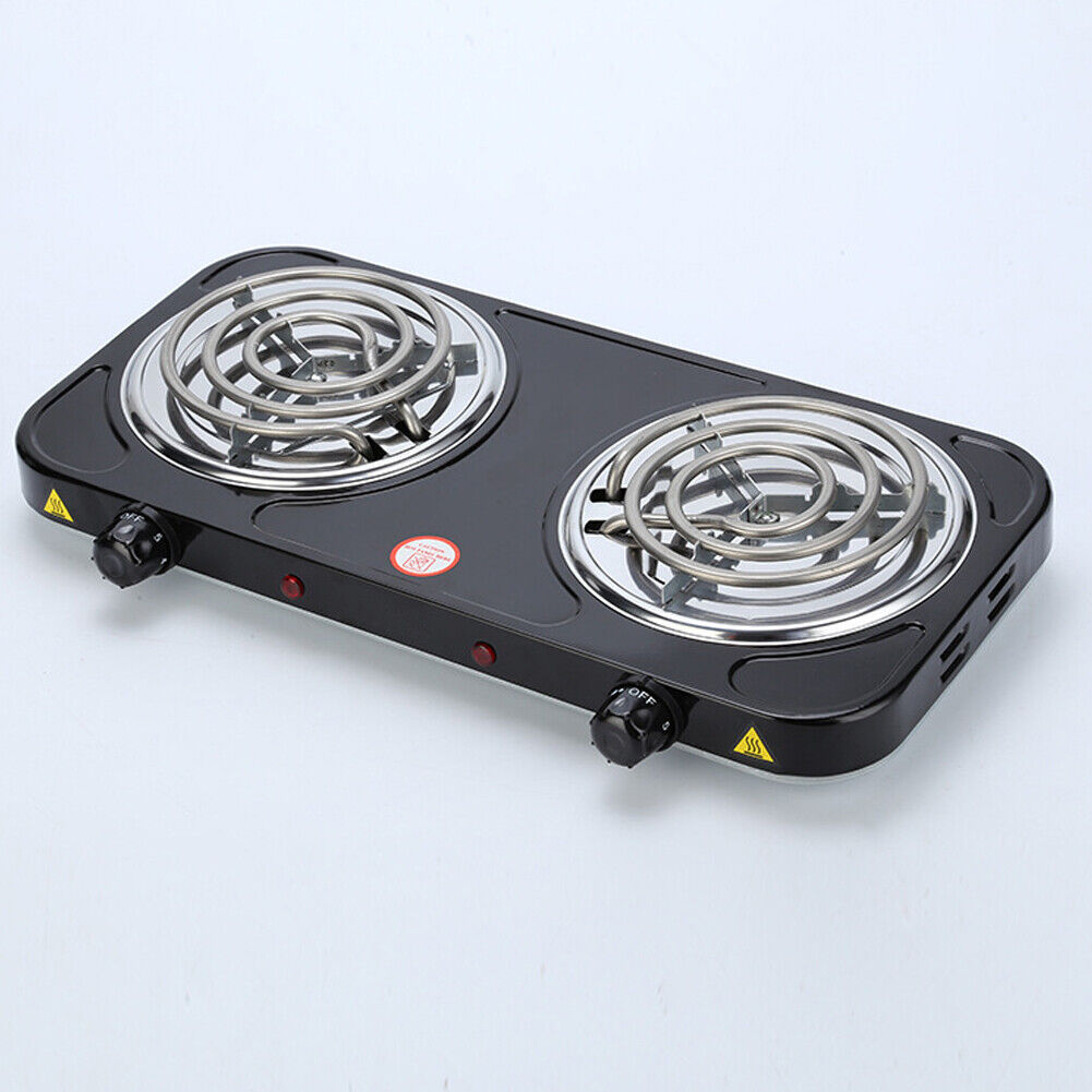 US Electric Stove Single/Dual Burner Portable Travel Compact Small Hot Plate