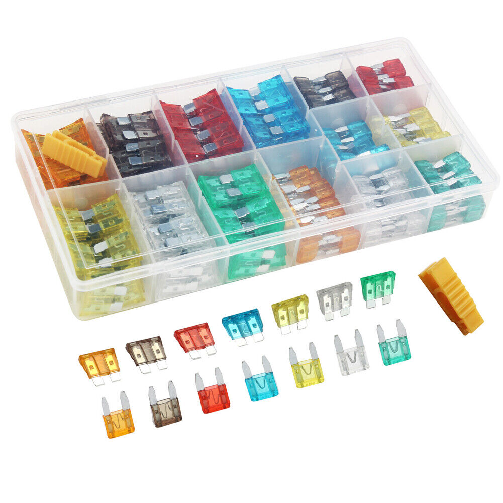 US 220-440Pc Set Blade Fuse Kit Motorcycle Auto Truck Car Assortment ATC ATO ATM