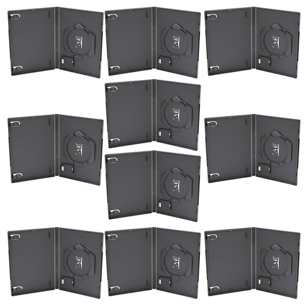 US 10 Pack Nintendo GameCube Standard Empty Replacement Game Cases Black