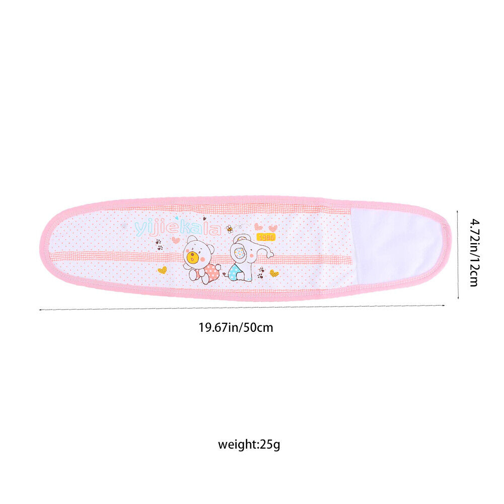 US 4Pc Baby Infant Umbilical Cord Belly Band Cartoon Cotton Soft Belly Protector