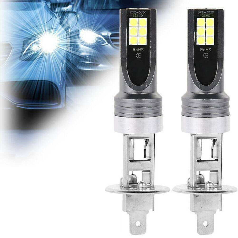 US 4-8 H1 100W 6500K LED Headlight Bulb Conversion Kit High Low Beam Super White