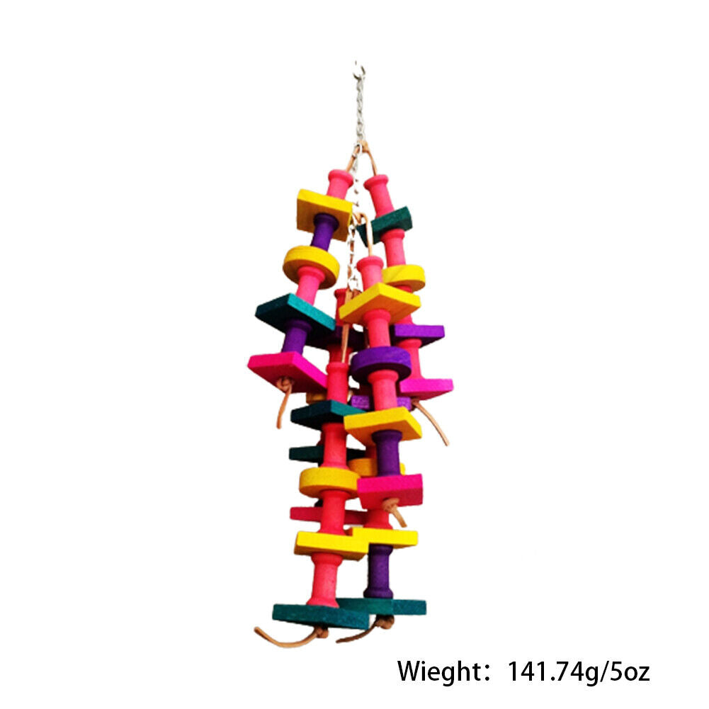 US 1-2 Pack Bird Chewing Toy Large Medium Parrot Cage Bite African Grey Macaws