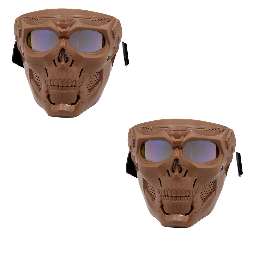 US Skull Tactical Airsoft Mask Halloween Full Face Protective Helmet Goggles