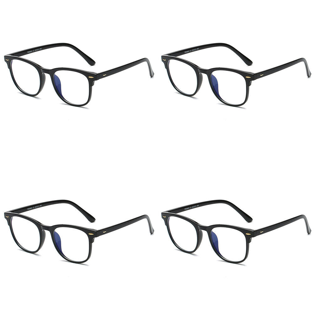 US 2-4 Pcs Computer Blue Light Blocking Glasses Anti Blu-Ray Clear Gaming Lenses
