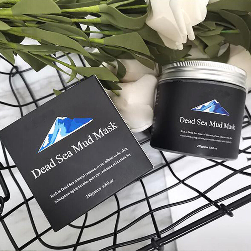 US 2-4Pc Dead Sea Mud Mask Deep Skin Cleanser Facial Black Purifying 250G 8.8 oz