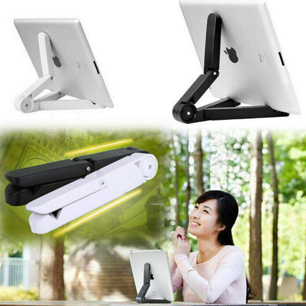 US 2-4 Pc Adjustable Stand Desktop Holder Mount Folding Non-Slip for Tablet iPad
