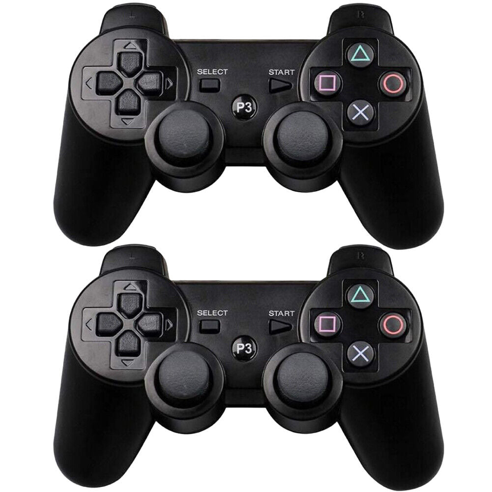 US 2 Pack Wireless Bluetooth Game Controller Pad For Sony PS3 Playstation