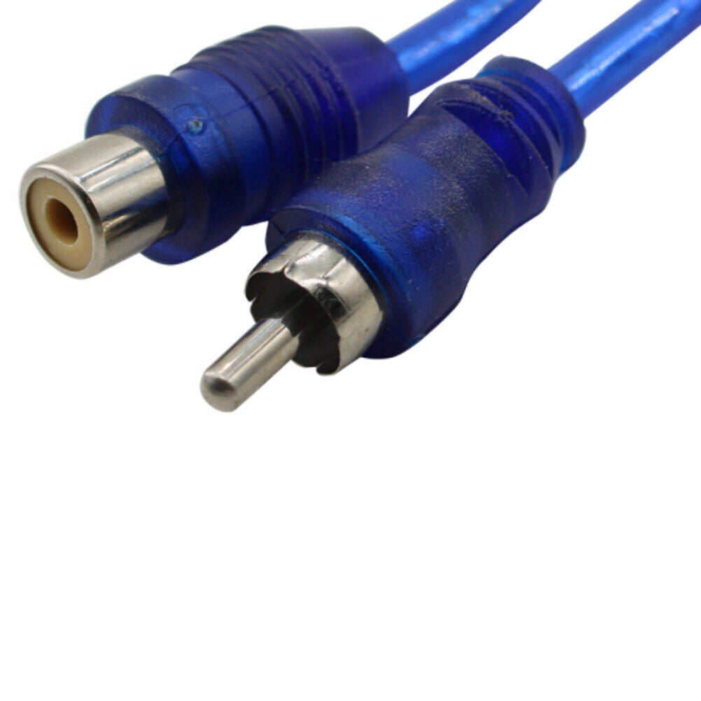 US 2-4 Pack RCA Y Adapter Splitter 1 Female to 2 Male Audio Speaker Stereo Blue