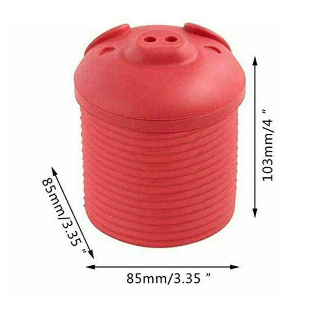 US 2-4 Pig Bacon Grease Container Silicone Bin Oil Mesh Strainer Holder Storage