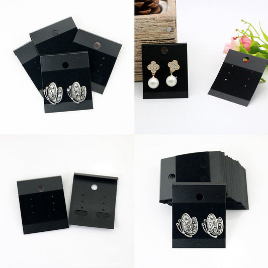 US 200-400 Pc Earring Holder Cards Display Velvet for Jewelry Ear Studs 2 x 2"