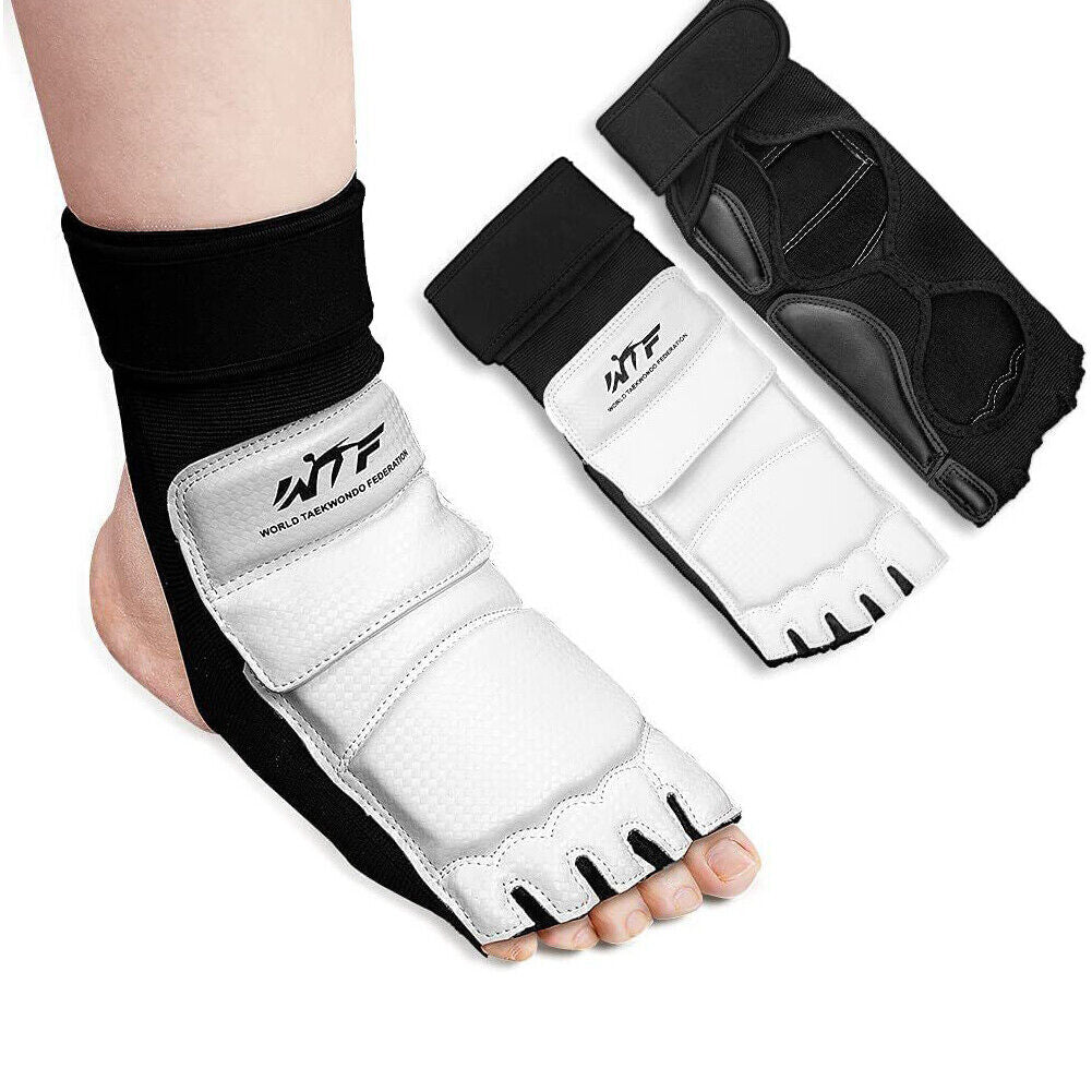 US 1-2Pairs TaeKwonDo Foot Guard Protector TKD Martial Arts Sparring Instep Gear