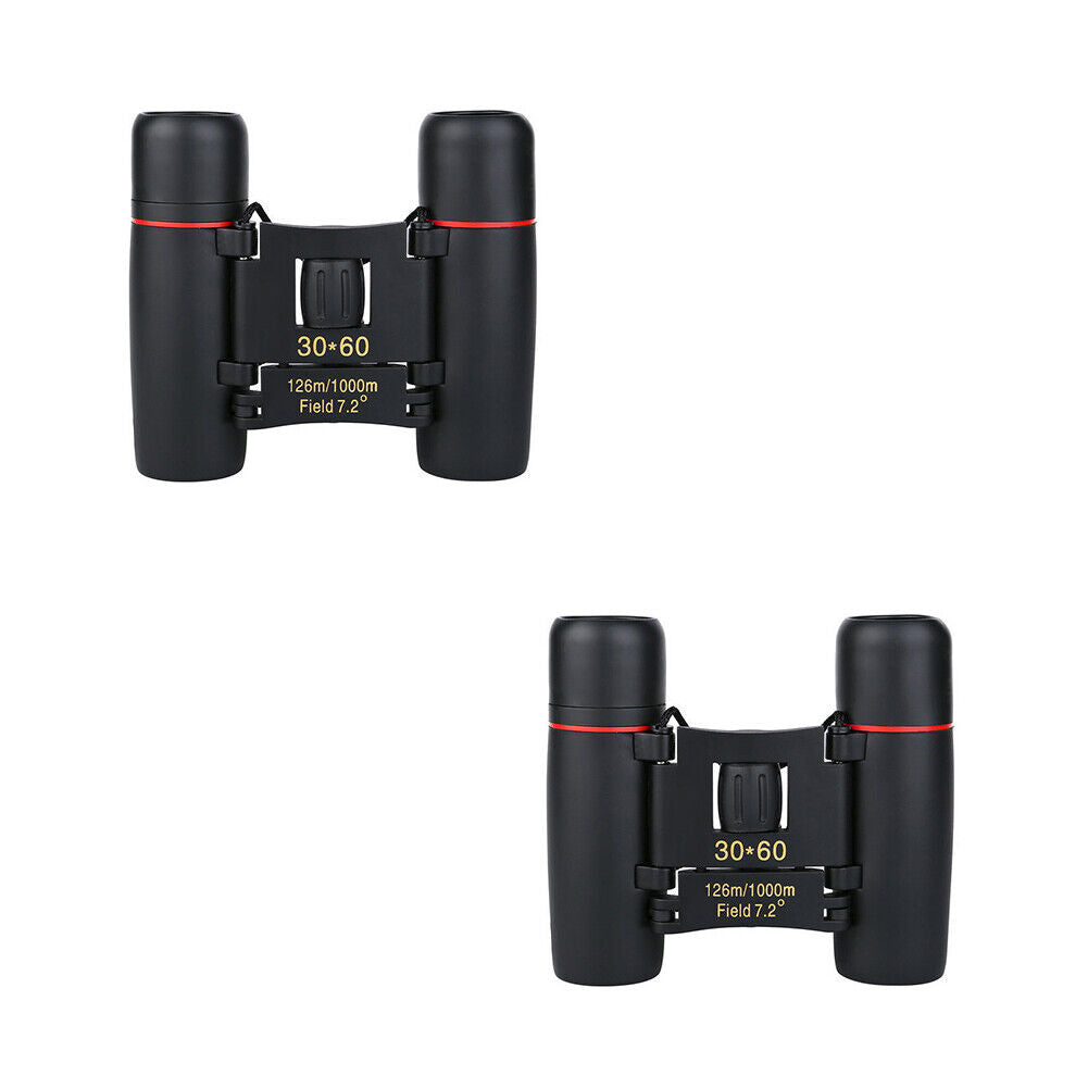 US 1-2 Pc 30x60 Zoom Portable Binoculars Waterproof Hunting Day Night Vision