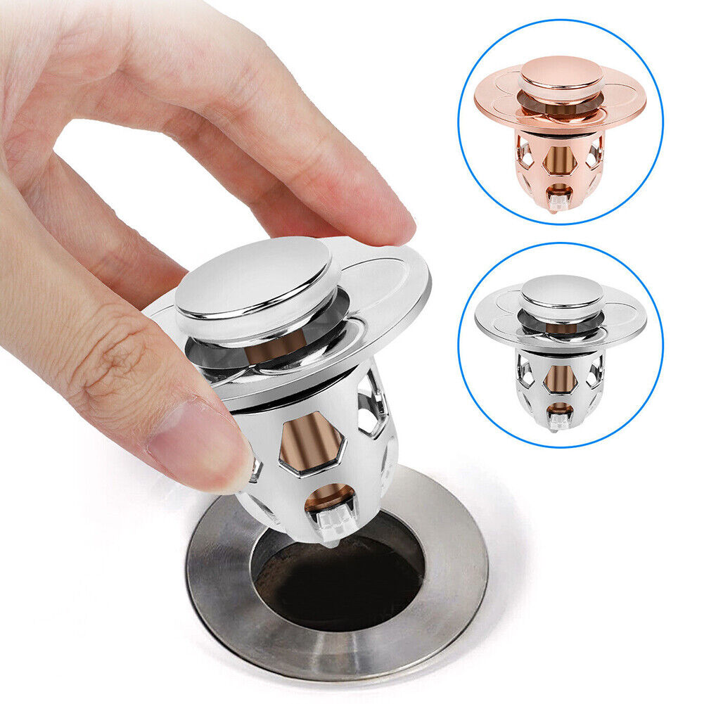 US 2-4 Pcs Bathroom Sink Stopper Pop Up Drain Plug Replace Universal Bounce Core