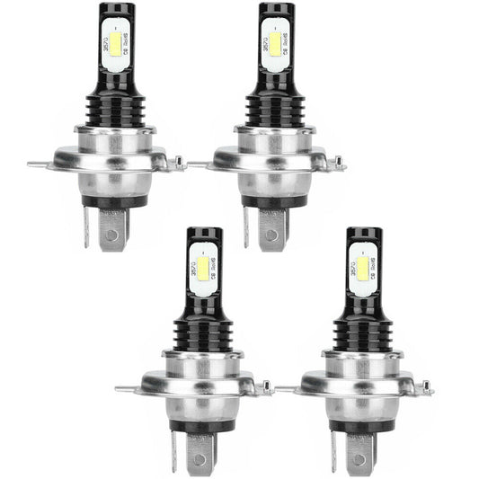 US 4-8 Pcs H4 LED Headlight Bulbs Cool Super Bright Wider Vision strong Beam Kit