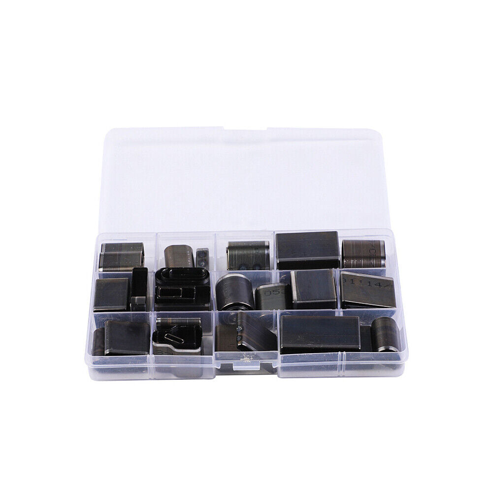 US 52Pcs Assorted Shapes Leather Craft Hollow Hole Cutter Punch Tools with Case