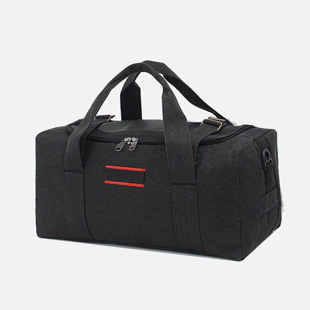 US 1-2Pc Sport Travel Luggage Handbag Tote Shoulder Military Canva Duffle GymBag