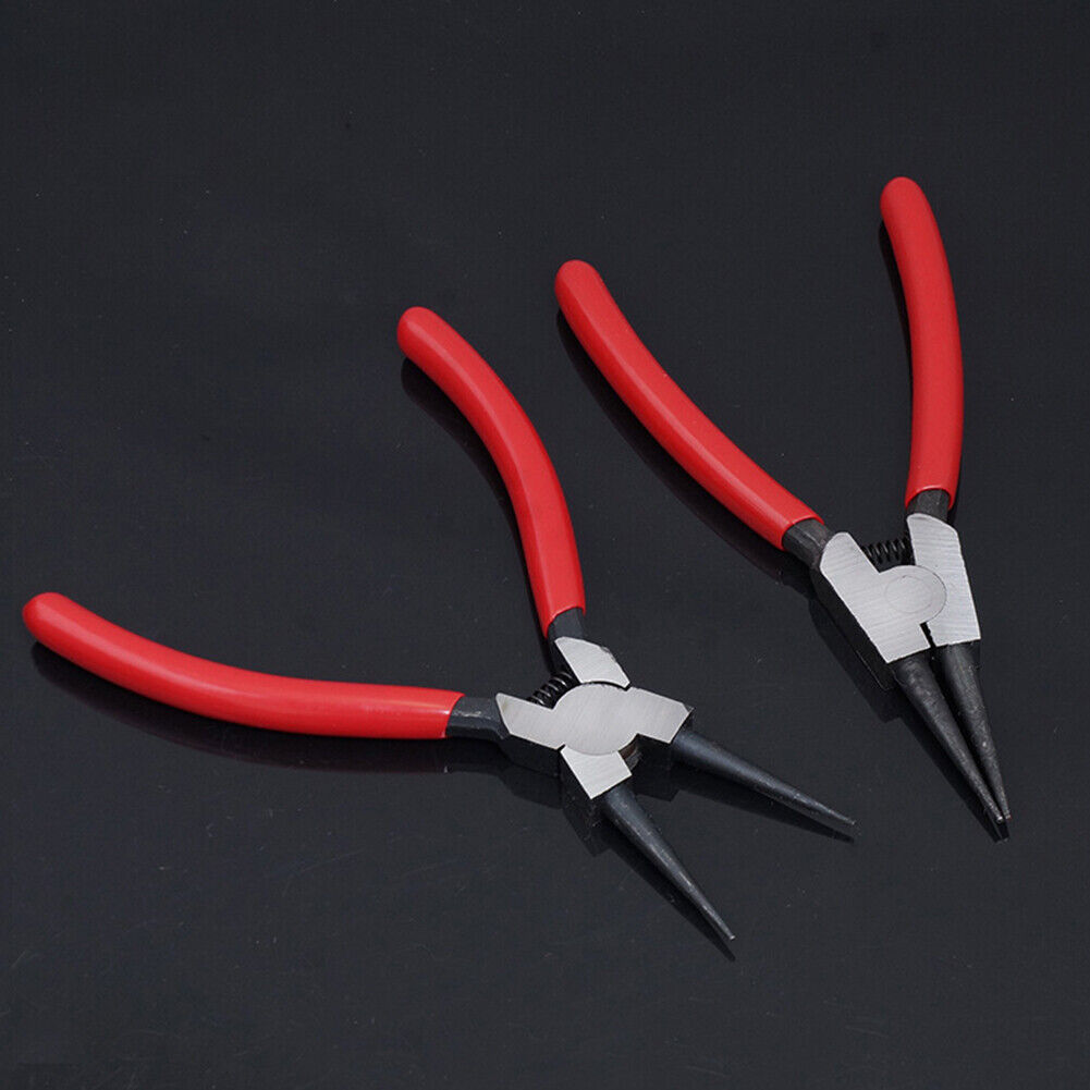 US Heavy Duty 7" Circlip Plier Snap Ring Plier External Internal Kit w/ Pouch