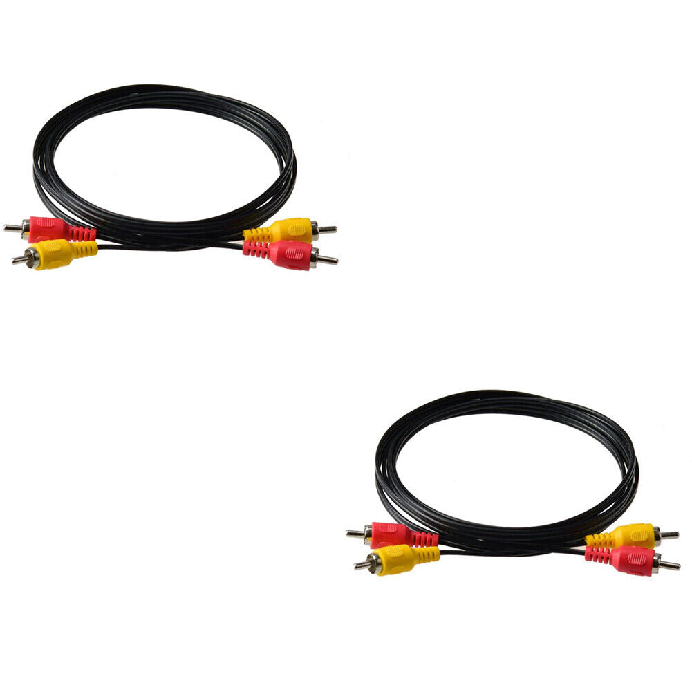 US 2-4 Pc RCA Composite AV Audio Video Cable Cord for Original 1985 Nintendo NES