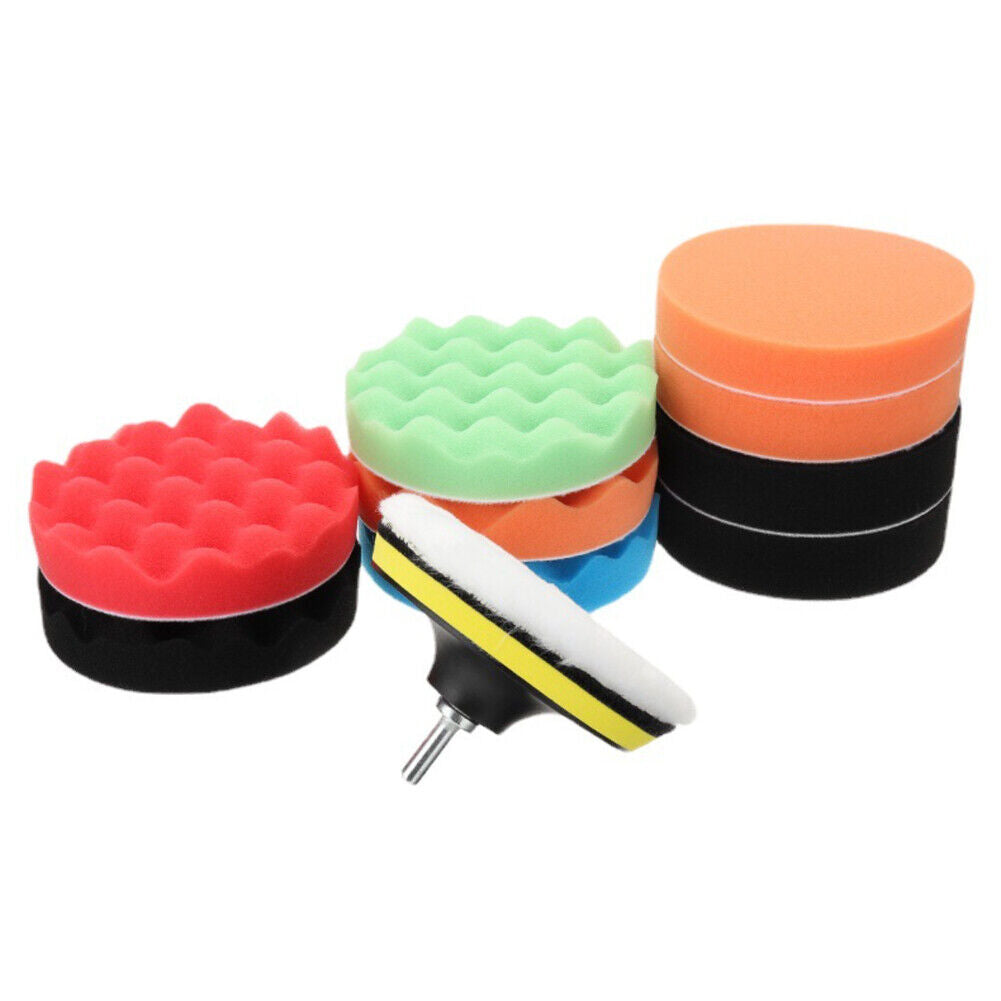 US 2-4 Pack 3 inch Car Polishing Buffing Pads for Drill Sponge Kit Set Waxing