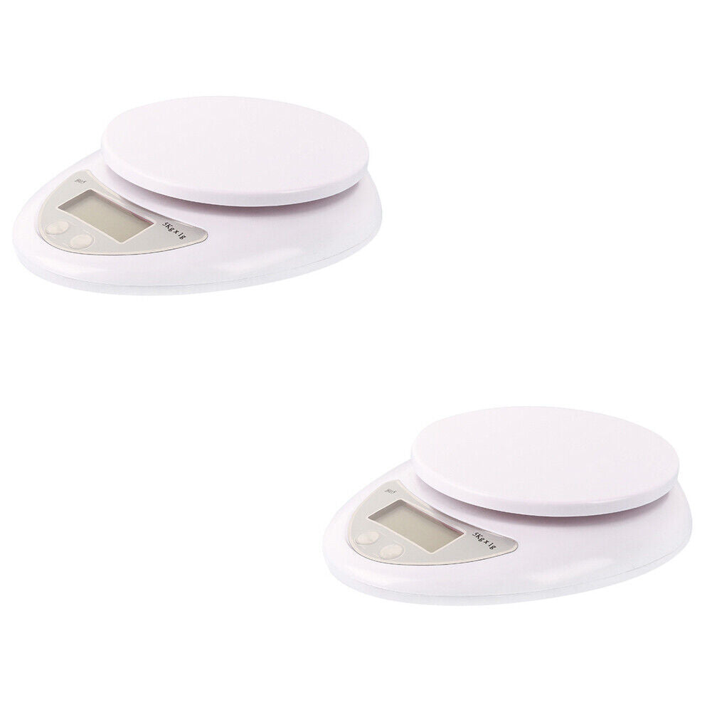US 5kg/1g Digital LCD Electronic Kitchen Scales Diet Food Compact with Bowl