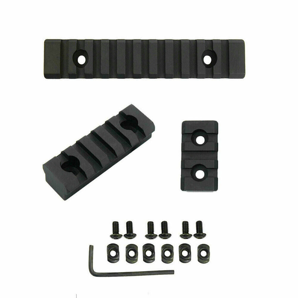 US M-Lok Picatinny Weaver Rail Section Aluminum 3 5 11 Slot 1.5" 2.5" 5"