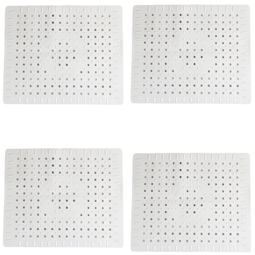 US 2-4 Pc Kitchen Sink Mat Rubber Drainer Pad Protector Non-Slip Rubber Durable