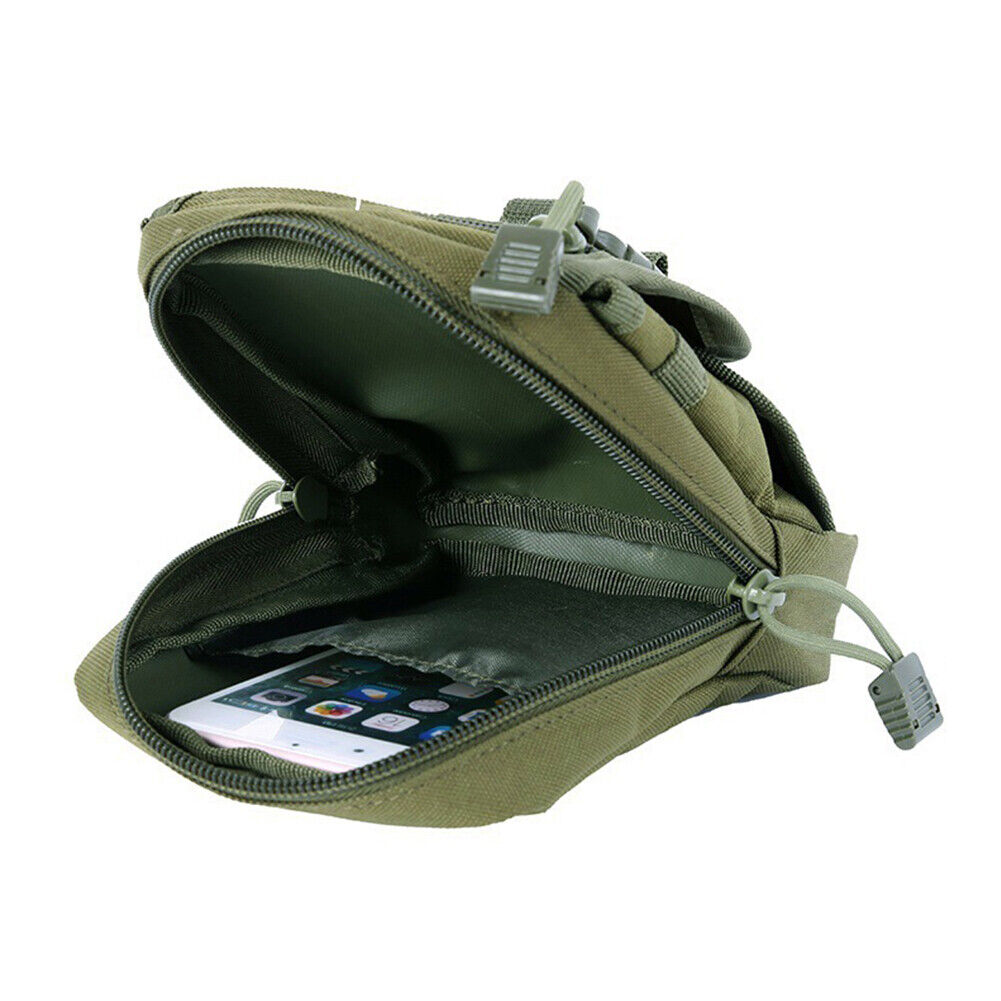 US 1-2 Pc MOLLE Tactical Small Utility Phone GPS Electronic Device Tool Pouch